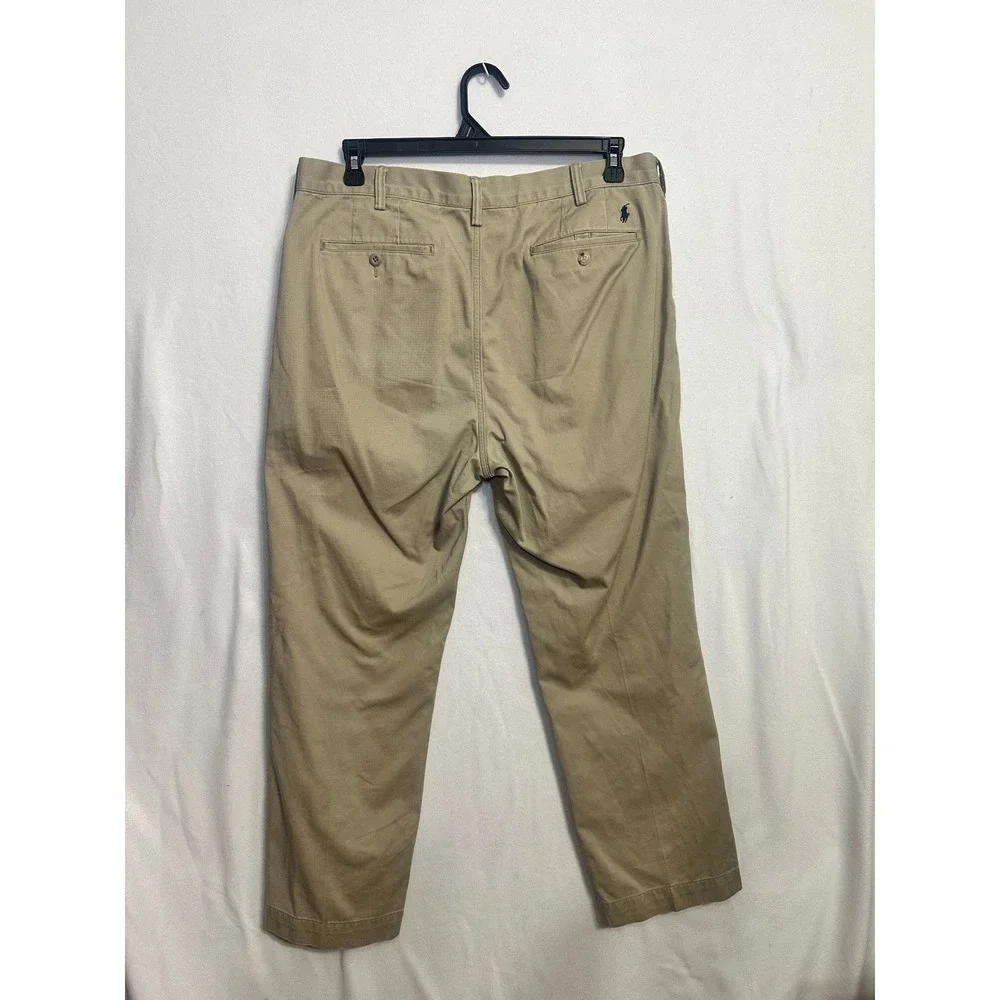 Polo Ralph‎ Lauren Classic Cotton Twill Chino Pants Mens 36x30 Khaki Tan
